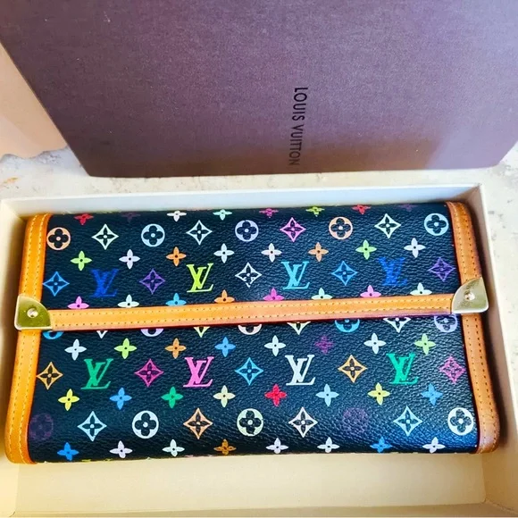 🌈 Louis Vuitton Murakami multicolor wallet with box - Picture 2 of 7